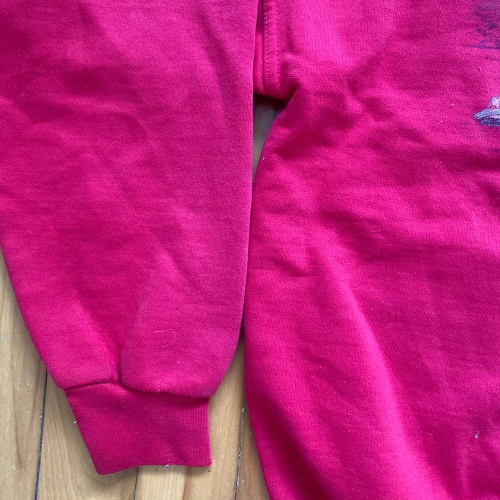 VTG Northern Reflections Red Sweatshirt Loon Nature Print Crewneck Medium - Picture 7 of 8